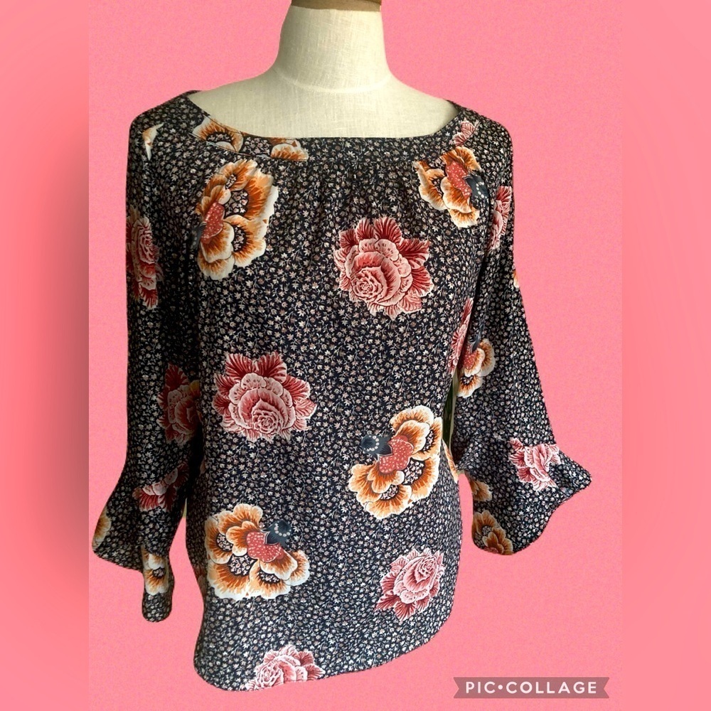 Floral shirt loft outlet womens size M